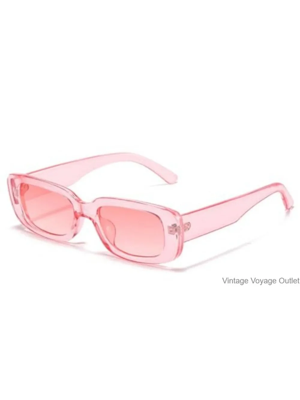 Retro Rectangle Sunglasses Y2K 90s UV400 Protection